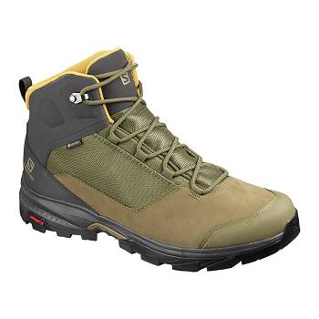 Salomon OUTward GTX - Olivovo Zelene Turistické Topánky Panske, S0026SK